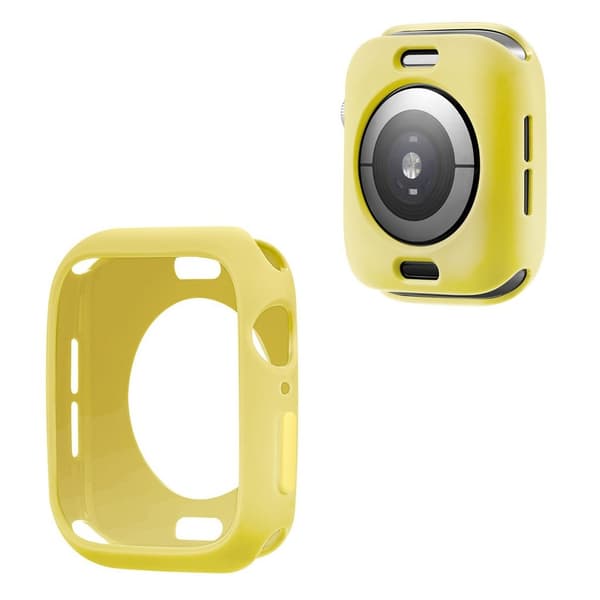 Apple Watch Series 6 / 5 44mm silikonram i godisfärg - Helt Gul Gul