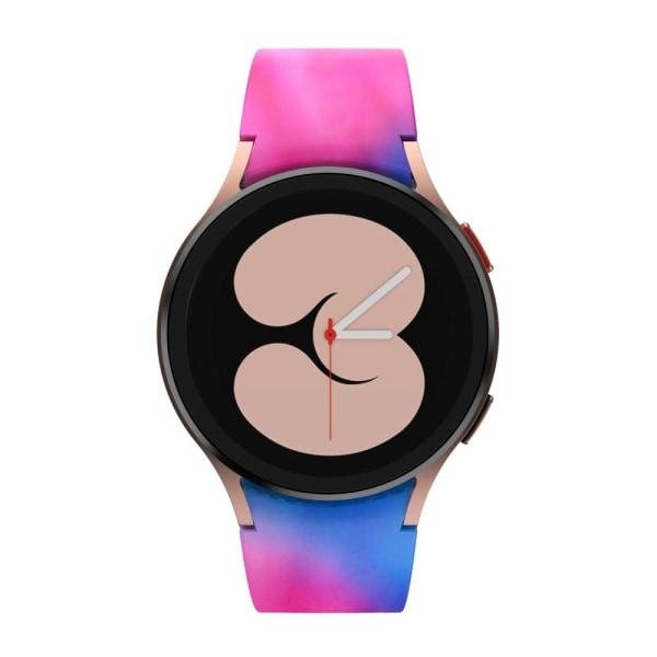 Kuviopainettu silikoninen ranneke Samsung Galaxy Watch 4 - Solmioväri Pink