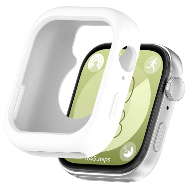 Huawei Watch Fit 3 Watch Case Soft Silicone Protective Frame - White White