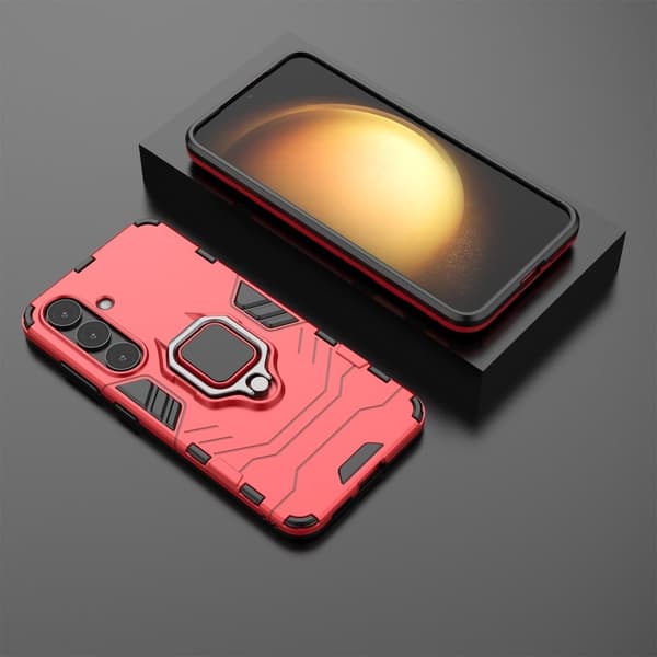 Støtsikkert Samsung Galaxy S25 Plus Panther-telefonetui - Rød Red