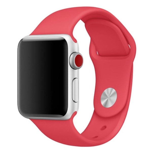 Apple Watch Series 4 40mm flexible silicone watch band - Light R Röd
