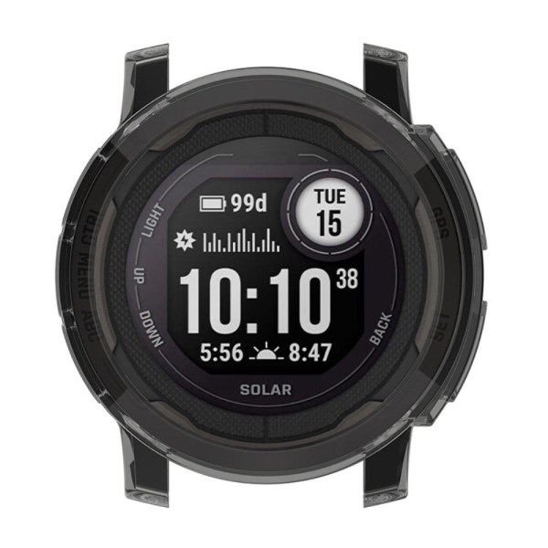 Garmin Instinct 2 läpinäkyvä suojus - Musta Black