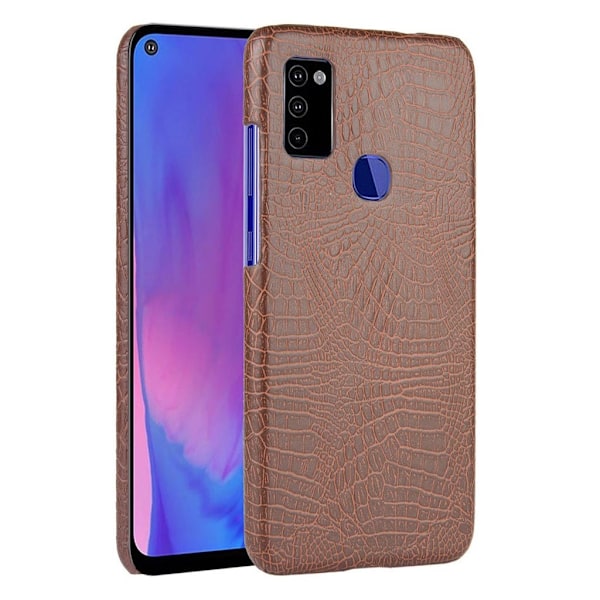 Croco kuoret - Samsung Galaxy M51 - Ruskea Brown