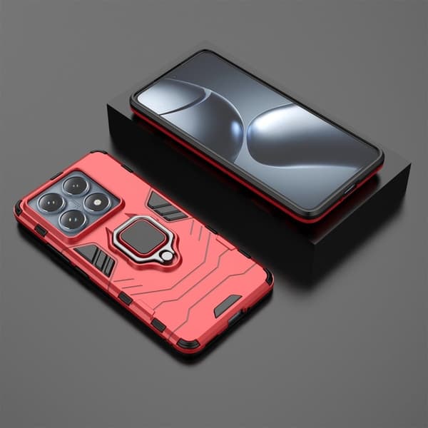 Støtsikkert Xiaomi 14T Pro Panther-telefonetui - Rød Red