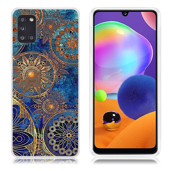 Deco Samsung Galaxy A31 Etui - Gold Malanda Multicolor