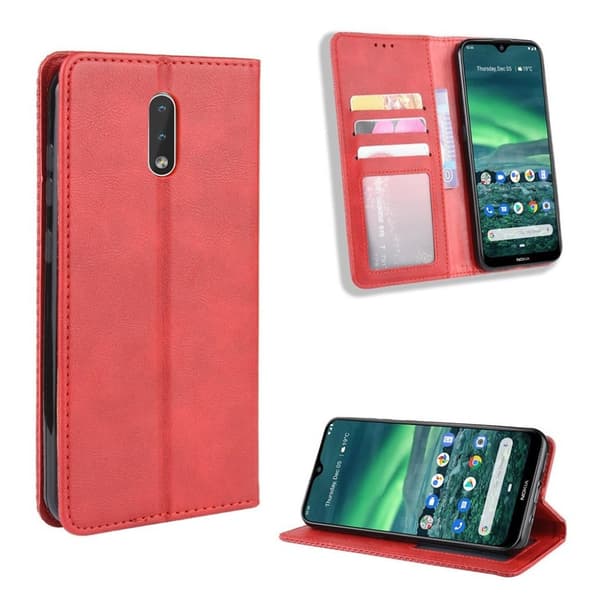 Bofink Vintage Nokia 2.3 etui - Rød Red