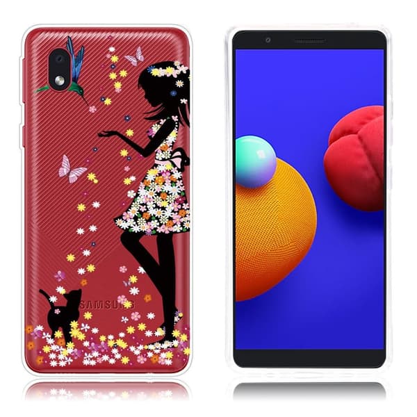 Deco Samsung Galaxy A01 Core skal - Vacker Flicka multifärg