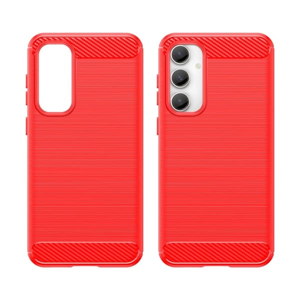 Carbon Flex Suojakotelo Samsung Galaxy S23 Fe - Punainen Red