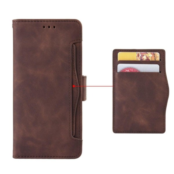 Modernt Samsung Galaxy A04 fodral med plånbok - Brun Brun