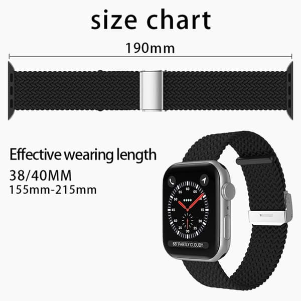 Apple Watch (41 mm) klockarmband i enkel nylon - Orange Orange