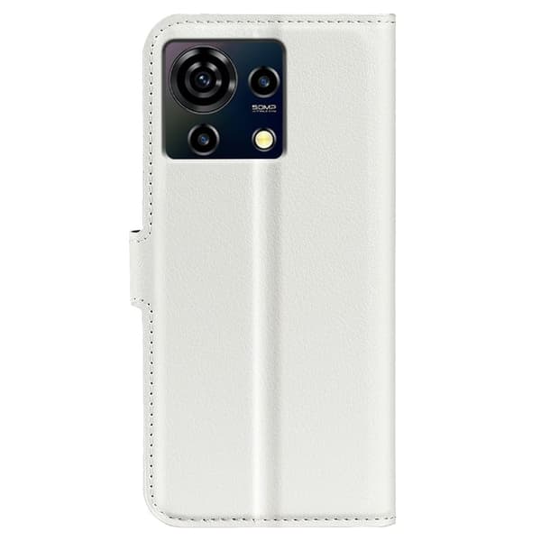 Klassisk ZTE Blade V50 Vita flip etui - Hvid White