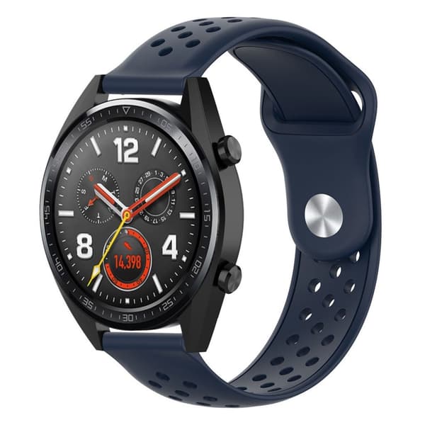 Samsung Galaxy Watch (42mm) silikone Urrem - Mørkeblå Blue