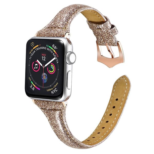 Apple Watch Series 5 40mm cool ægte læder urrem Brown