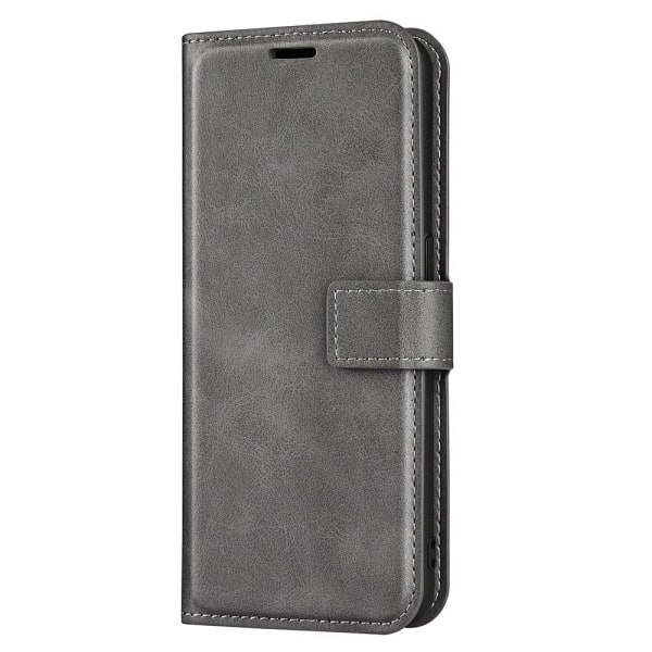 Læderetui med Pung til Honor X7a - Grå Silver grey
