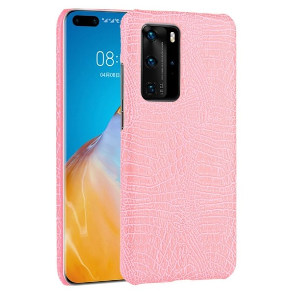 Croco Huawei P40 deksel - Rosa Pink