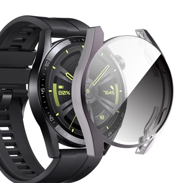 Huawei Watch GT 3 (42mm) TPU galvanoitu suojus - Harmaa Silver grey