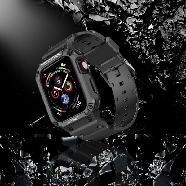 Apple Watch (41mm) integreret cover-urrem - Sort Black
