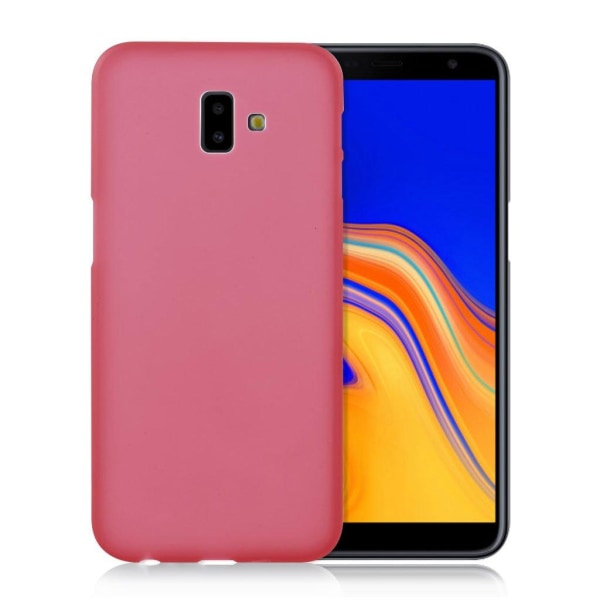 Samsung Galaxy J6 Plus (2018) matta pintainen silikooni takasuoj Red