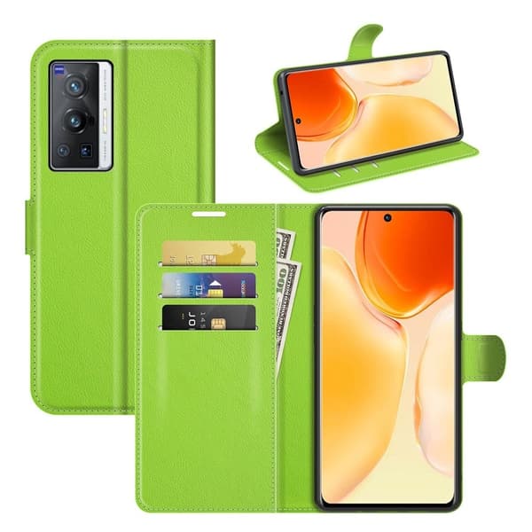 Classic Vivo X70 Pro Läppäkotelo - Vihreä Green