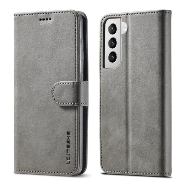 LC.IMEEKE Samsung Galaxy S21 Plus flip etui - grå Silver grey