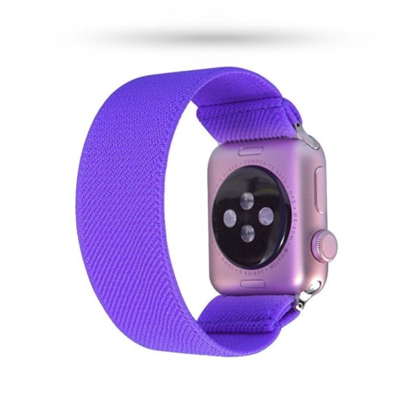 Apple Watch Series 5 40 mm ensfarvet nylon-urrem - Lilla Purple