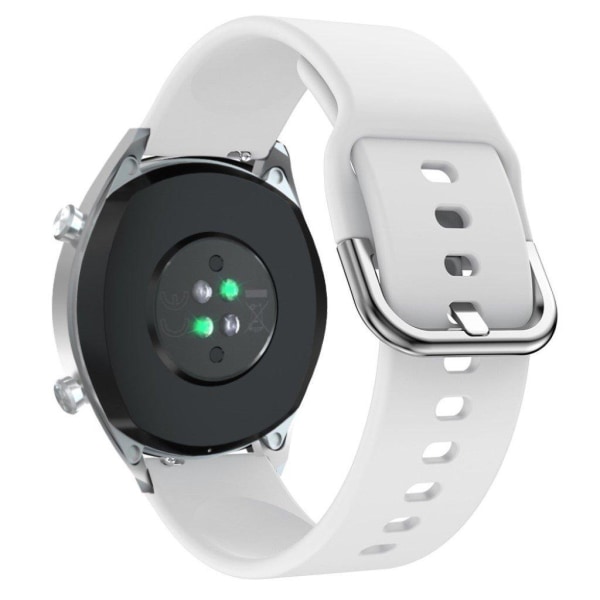 Huawei Watch GT hållbar silikon klockarmband - vit Vit