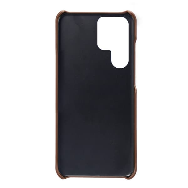 Dual Card Etui Samsung Galaxy S23 Ultra - Brun Brown