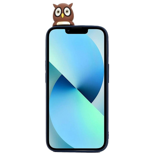 Cute 3D iPhone 14 Plus skal - Blå Blå