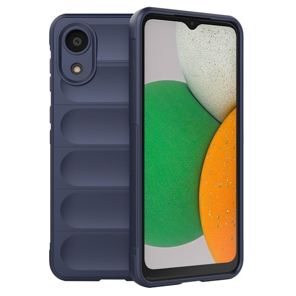 Blødt grebsformet cover til Samsung Galaxy A03 Core - Blå Blue