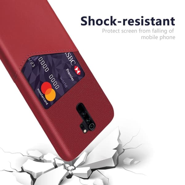 Bofink Xiaomi Redmi Note 8 Pro-Kort Deksel - Rød Red