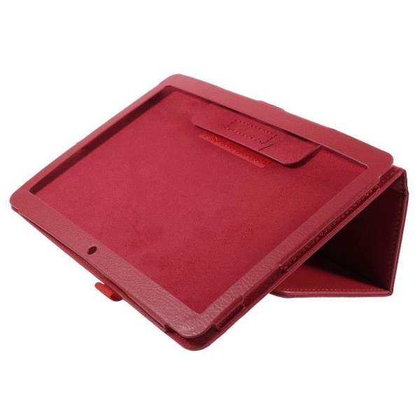 Huawei MediaPad T3 10 Enfärgat läder fodral - Röd Röd