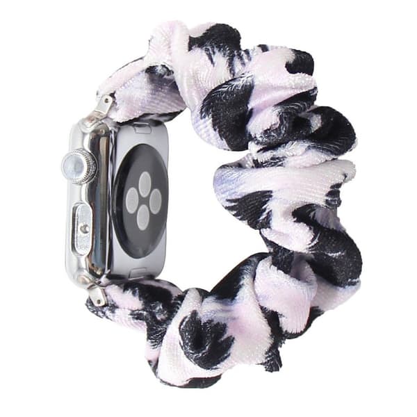 Apple Watch Series 6 / 5 40mm pulserende hårbåndsarmbånd - Sort Fjer Black