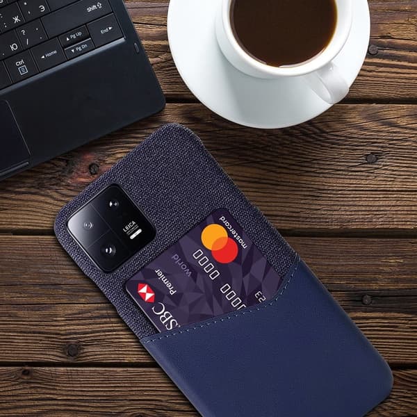 Bofink Xiaomi 13 Pro Kredittkort Deksel - Blå Blue