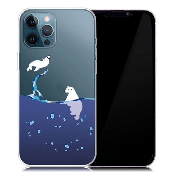 Deco iPhone 13 Pro Suojakotelo - Polar Bears Blue