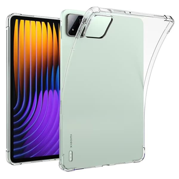 Xiaomi Pad 7 Pro / Pad 7 Case Four Corner Shockproof Clear Tablet Flexible Cover Transparent