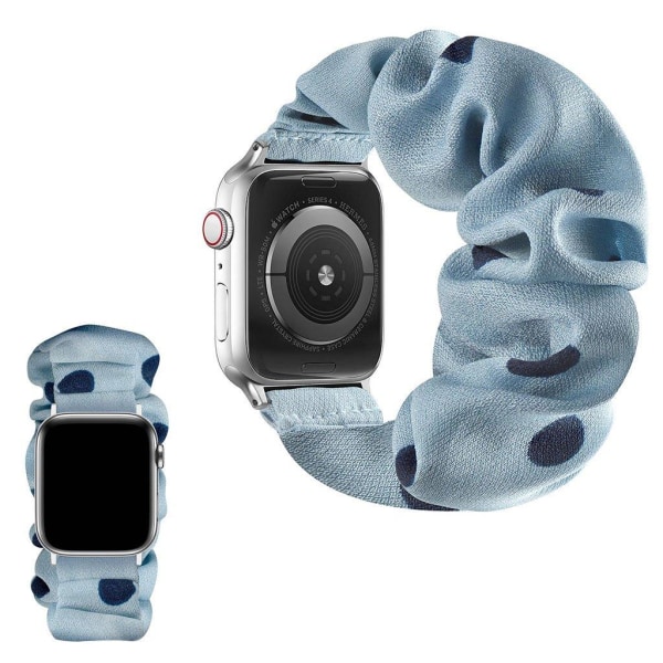 Apple Watch 42mm - 44mm elastic hairband style watch strap - Blu Blå