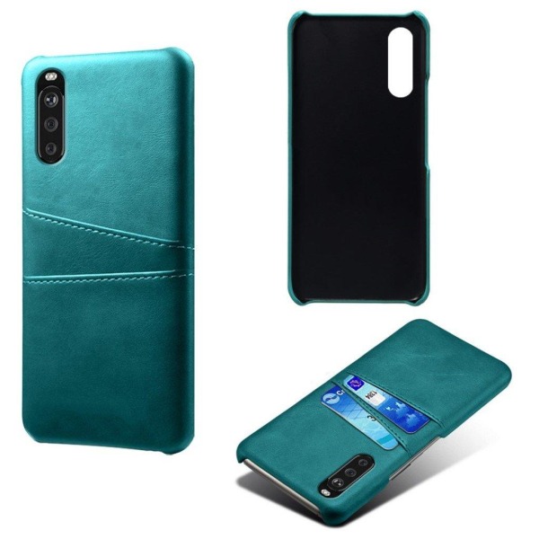 Dual Card Etui Sony Xperia 10 II - Grøn Green