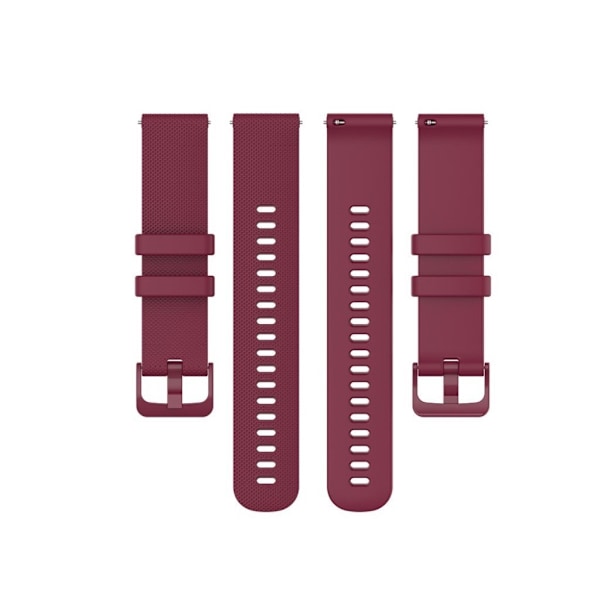 Garmin Vivomove 3S / Vivoactive 4S silikonikellonauha - Viininpunainen Red