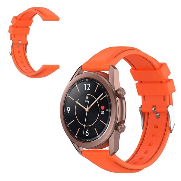 20mm Universal unik silikone urrem - Orange Orange