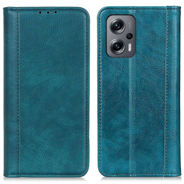 Aito nahkakotelo magneettisuljuksella Xiaomi Poco X4 GT / Xiaomi Redmi Note 11T Pro / Xiaomi Redmi Note 11T Pro Plus - Vihreä Green