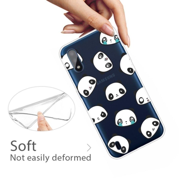 Deco Samsung Galaxy A01 Cover - Kærlige Panda White