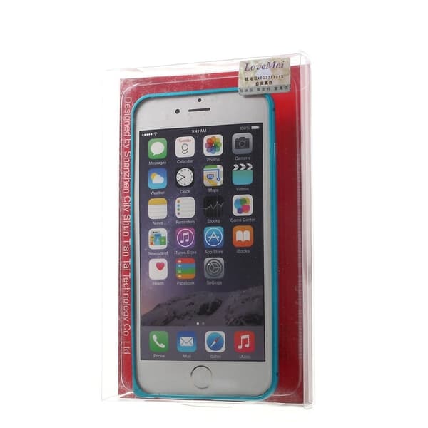 LOVE ME! (blå) iPhone 6 Plus Bumper Blue