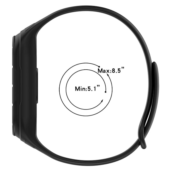Xiaomi Smart Band 8 silikonrem med integrerat skydd - Mörkgrå Silvergrå