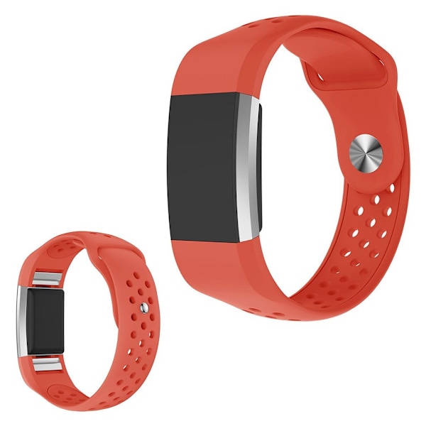 silikon klockarmband för Fitbit Charge 2 - Orange Orange