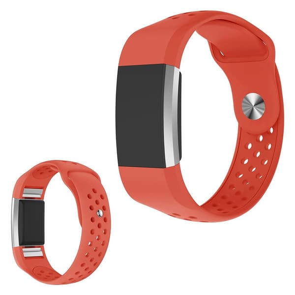 Silikonklokkearmbånd til Fitbit Charge 2 - Oransje Orange