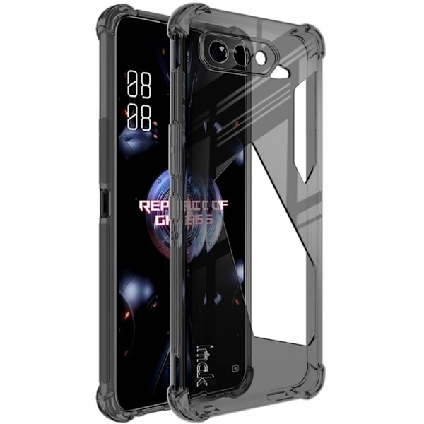 IMAK Airbag-suojus ASUS ROG Phone 5 Pro / 5 Ultimate / 5 - Läpinäkyvä Musta Transparent
