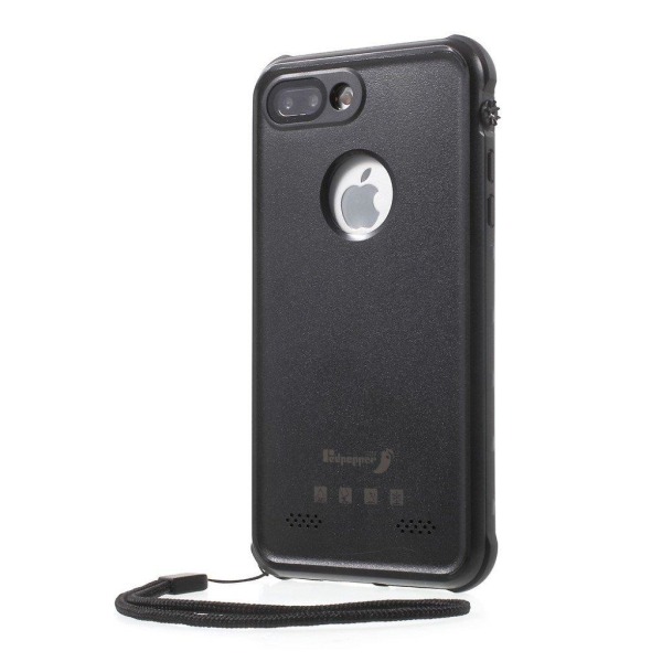 Redpepper Phone 7 Plus / 8 Plus Vedenpitävä Kotelo Avainnauhalla Black