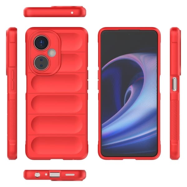 Deksel med mykt grep for OnePlus Nord CE 3 Lite - Rød Red