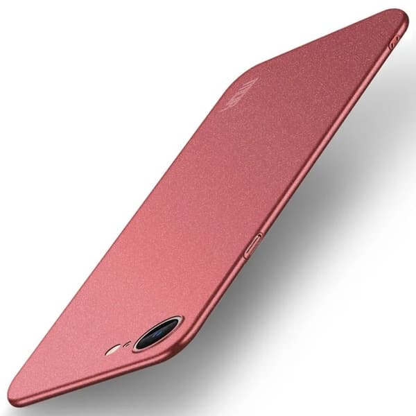 iPhone 16e PC-etui MOFI Shield Matte Series Slim Fit Phone Deksel - Rød Red