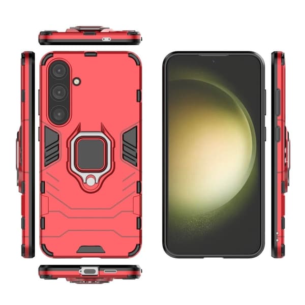 Støtsikkert Samsung Galaxy S24 Plus Panther-telefonetui - Rød Red